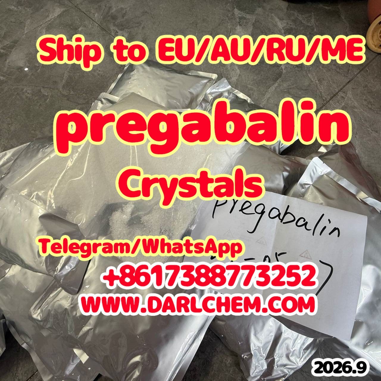 99% pregabalin crystals powder 148553-50-8 Salt