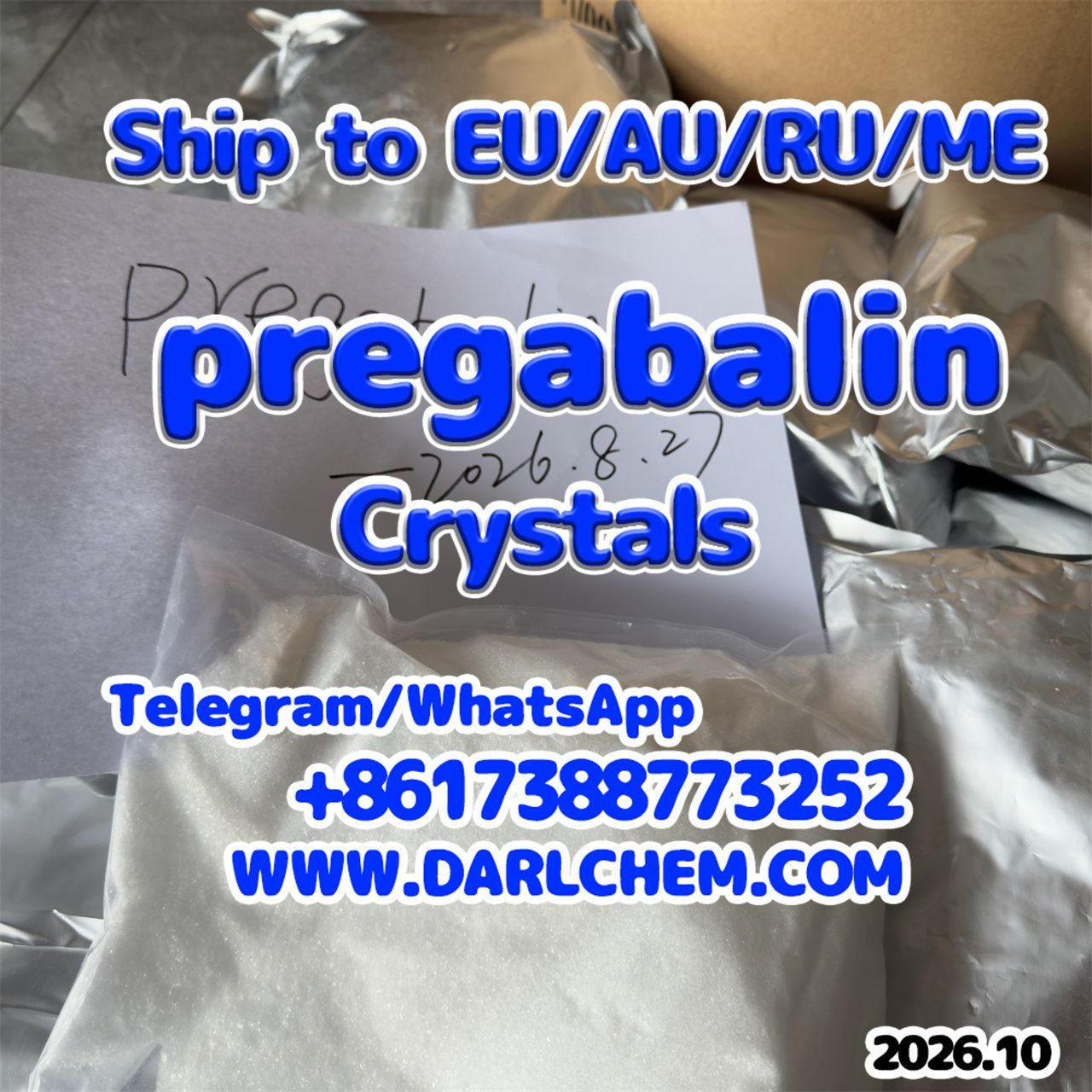 High Quality pregabalin crystals powder 148553-50-8 Supplier